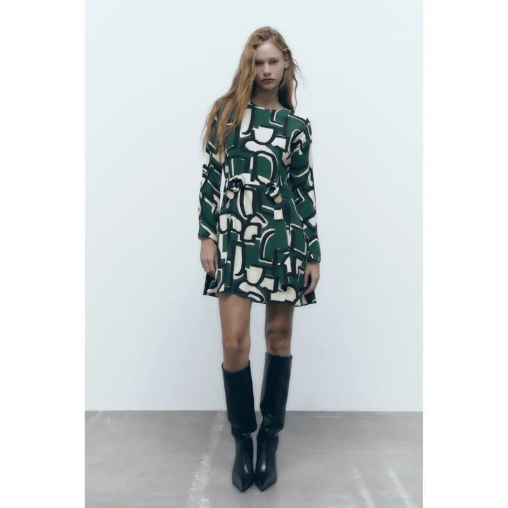 Zara Printed Short Dress